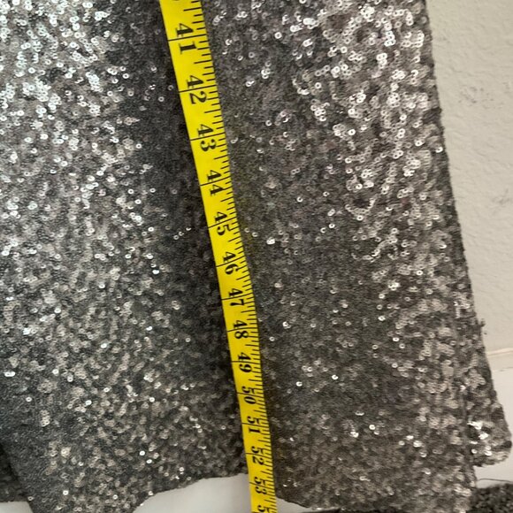 La Femme 4 Sequin Rhinsetone Strapless Gown Dress Silver Gold Old Money Sheer - Picture 10 of 15